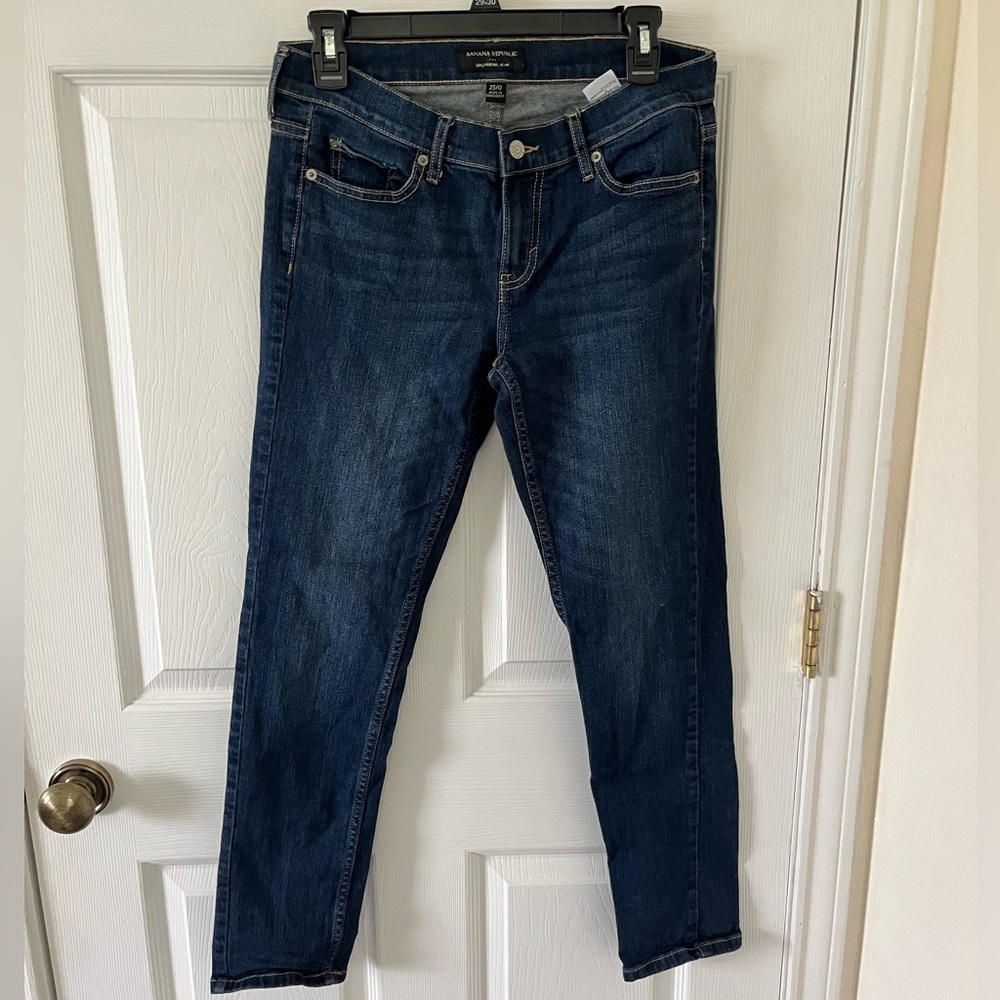 Banana Republic Dark Blue Girlfriend Jeans